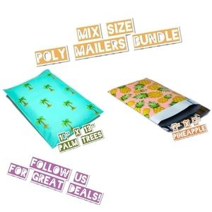 100 Mix Size Poly Mailer Bundle (50 ea)